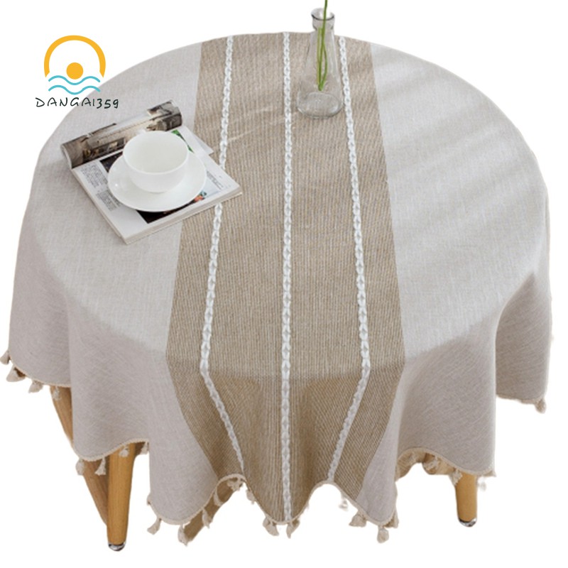 Decorative Cloth Cotton Linen, Decorative Patio Table Covers Round