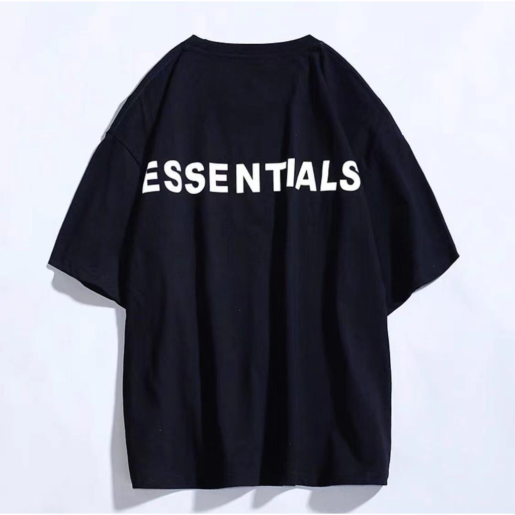 NEW FEAR OF GOD short sleeve T-shirt FOG Essentials 3M reflective letters loose 