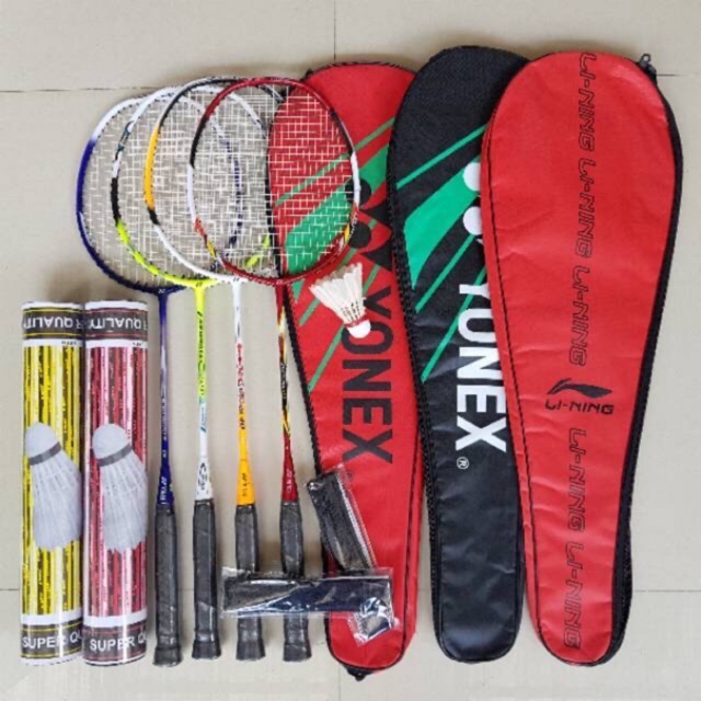 Badminton Racket, Bags And shuttlecock (bonus grip) Shopee Malaysia