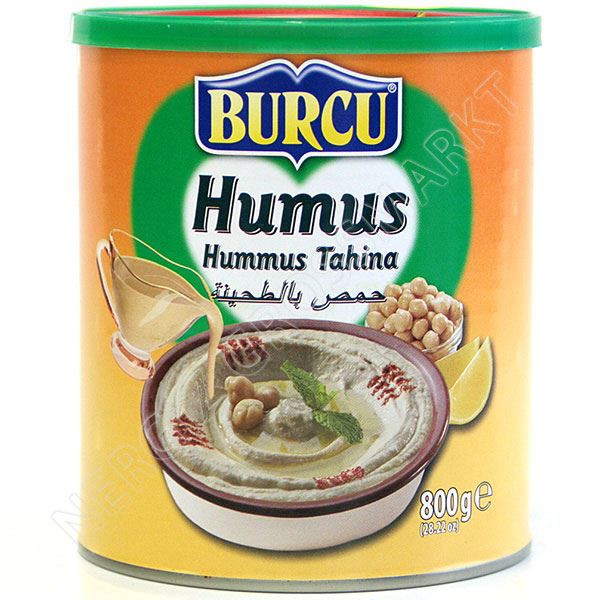 Burcu Humus Hummus Tahina, 400g, حمص بوركو حمص بالطحينة.
