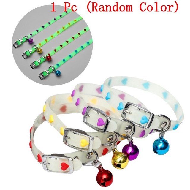 Multi Versatile A1Dogs Cats Collar Glowing Bells Glow Night Cat Necklace Chain Light Luminous Dog Neck Ring Essential... - Image 5