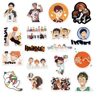 buy haikyuu v 2 anime sticker haikyuu sitting sticker esthetic sticker 20pcs cheap cute stickers seetracker malaysia