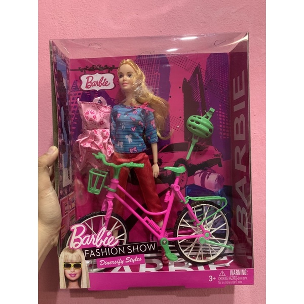 BARBIE DOLL WITH BICYCLE SET | Shopee Malaysia