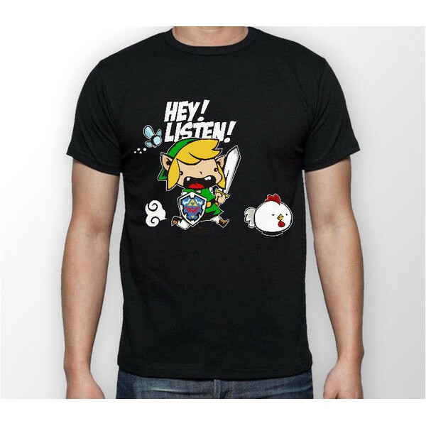 Legend Of Zelda Hey Listen Link Nintendo Unisex Tshirt T ...