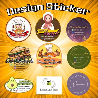 🔥[Design Service]🔥 Sticker/Name card/Flyer/Thankyou Card/Tag