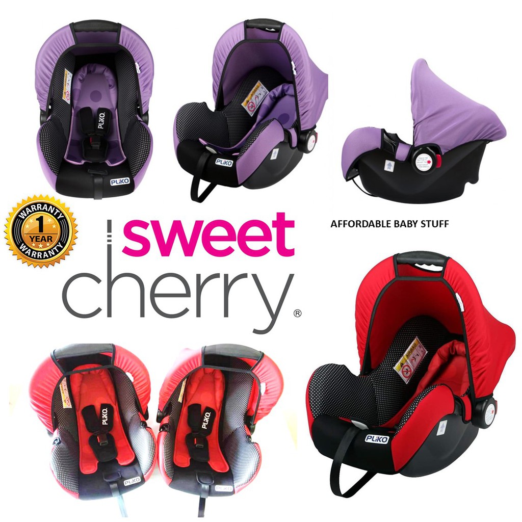 sweet cherry pliko car seat