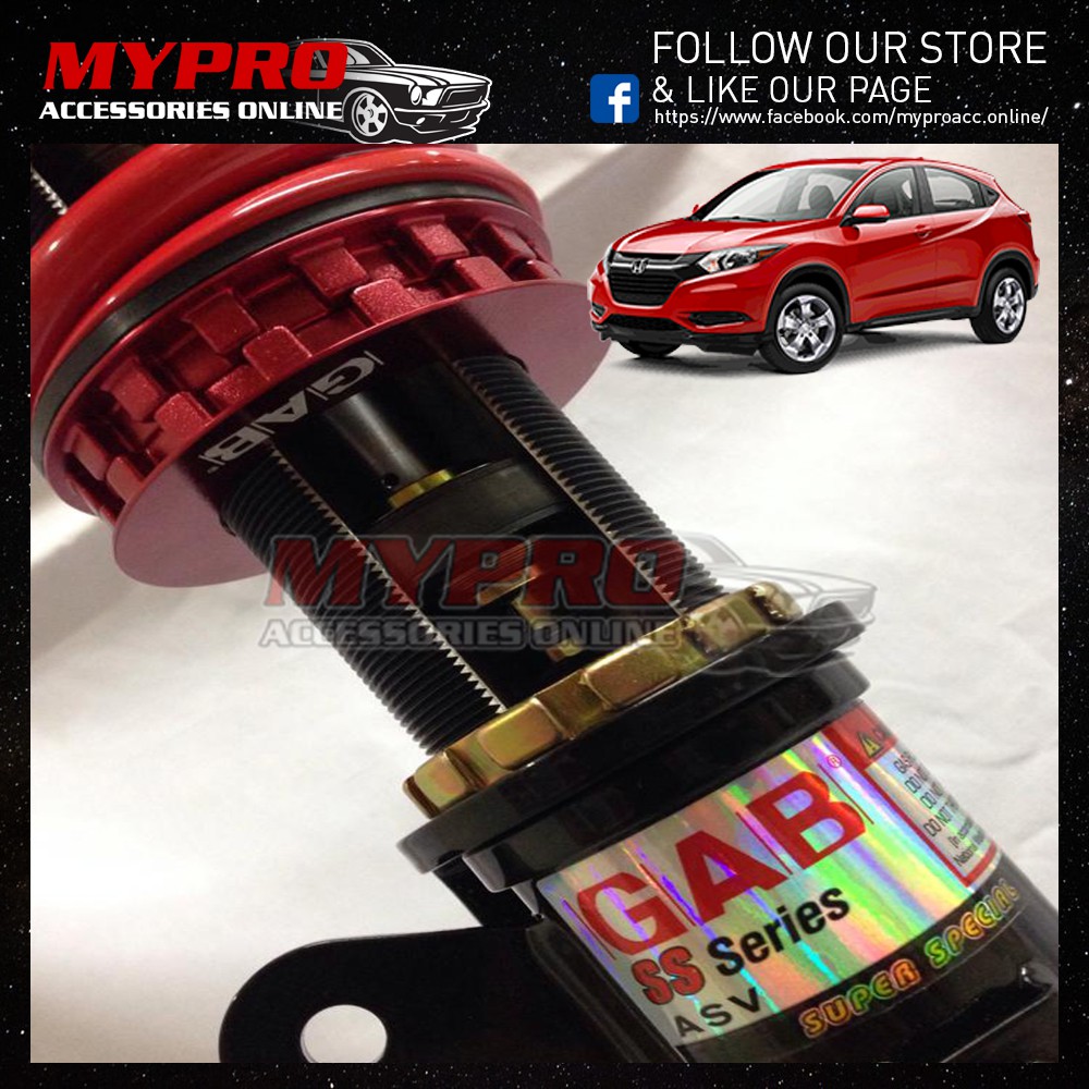 Best Honda Hrv Hr V Vezel 2015 Gab Ss Series Hi Lo Soft Hard Adjustable Absorber Suspension Shopee Malaysia