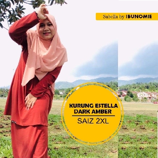  PLUS  SIZE     BAJU  KURUNG  MUSLIMAH ESTELLA LOREZ SET 