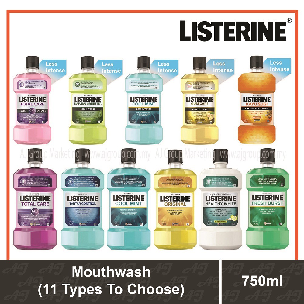 Listerine Mouthwash 750ml (11 Types To Choose) Shopee Malaysia