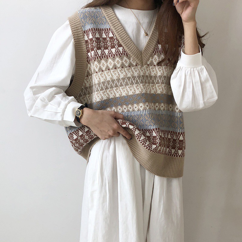 sweater vest korean