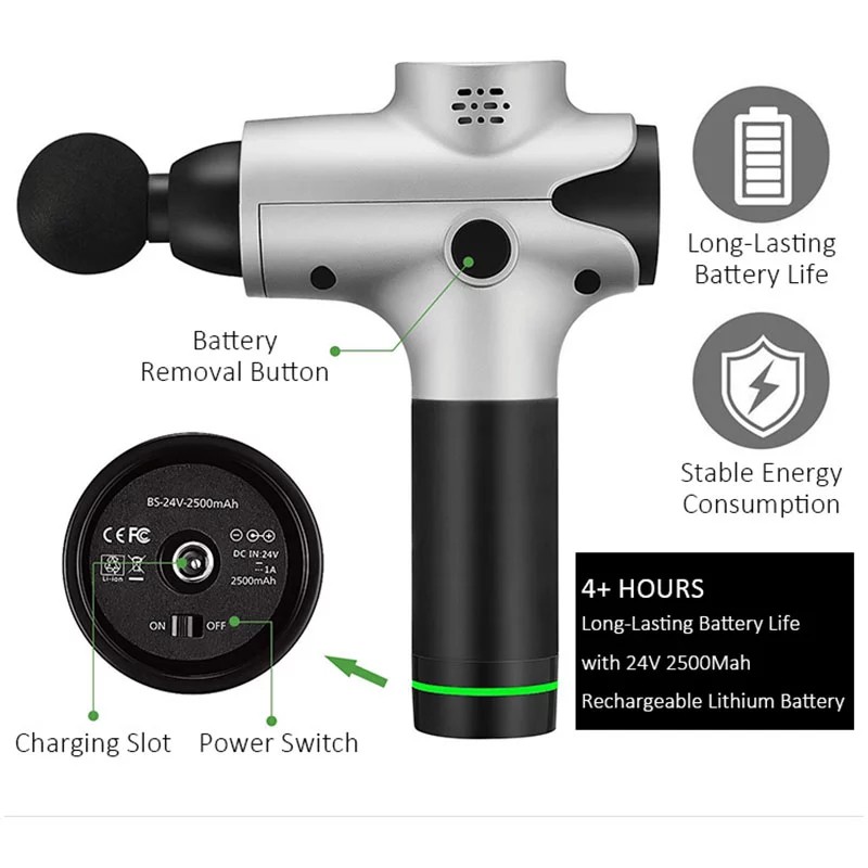 Massage Gun Percussion Massager Muscle Vibrating Relaxing Therapy Deep Tissue High Quality Shopee Malaysia