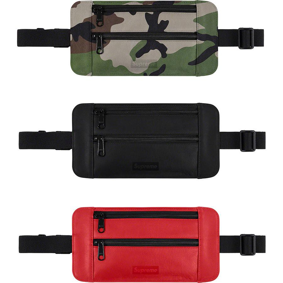 supreme leather waist pouch