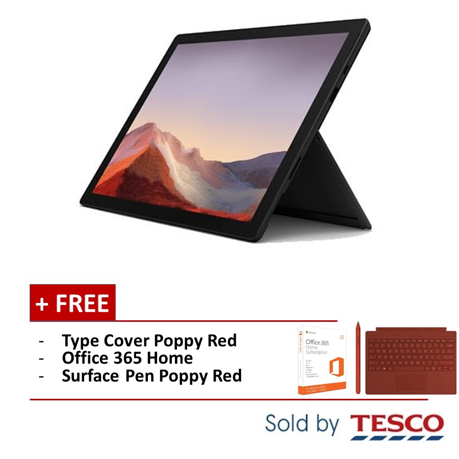 Microsoft Surface Pro 7 Vnx I7 16gb 256gb Black Tc Poppy Red Office 365h Pen Poppy Red Shopee Malaysia