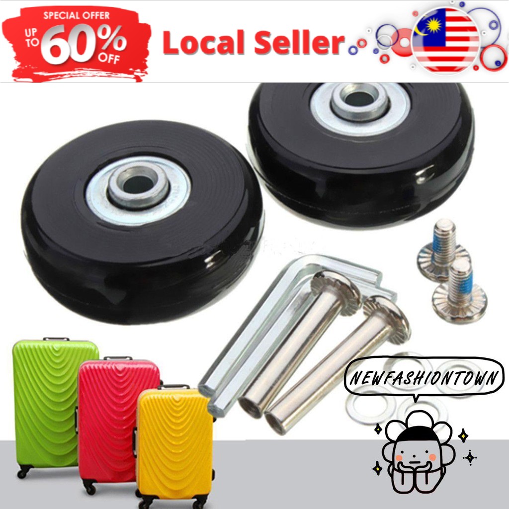 Premium Must Roda Beg Luggage 50mm (2 Set) | Suitcase Wheels Replacement Repair - Image 2