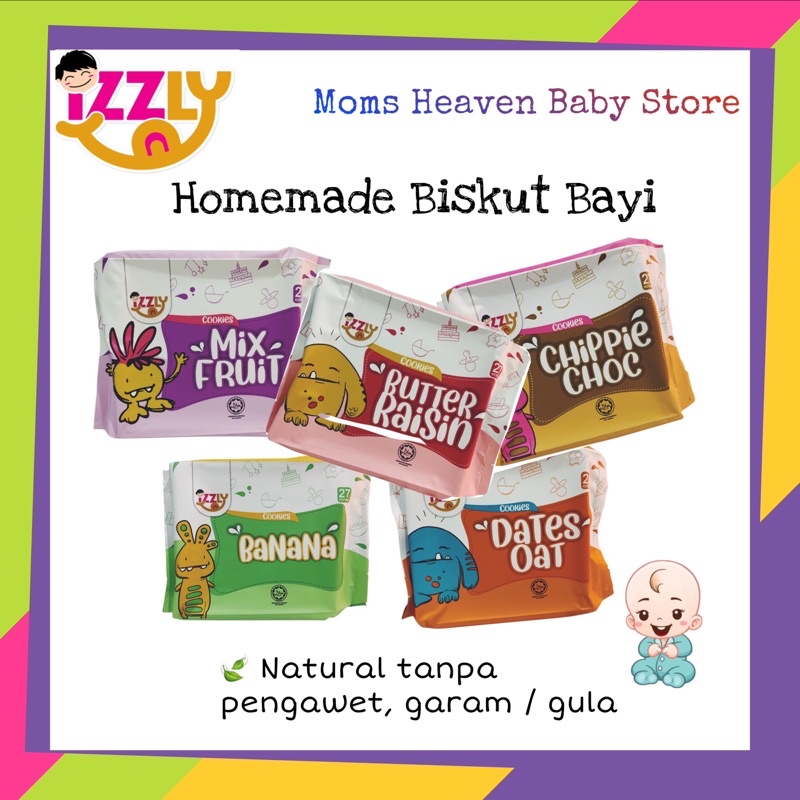 Buy Fast Shipping Izzly Babyfood Homemade Biskut Bayi Cair Di Mulut Baby Cookies Sesuai Untuk Bayi 7 Bulan Dan Keatas Seetracker Malaysia