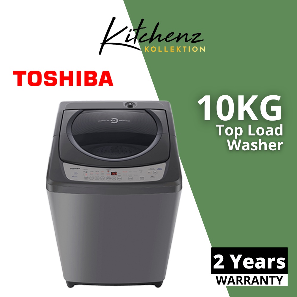Toshiba Washing Machine 10KG Top Load with Circular Air Intake Fully