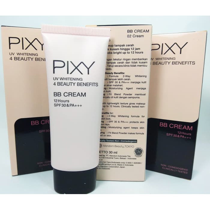 Pixy Uv Whitening Bb Cream 12 Hours Spf30 Pa 30ml Non Comedogenic Clinically Tested Shopee Malaysia