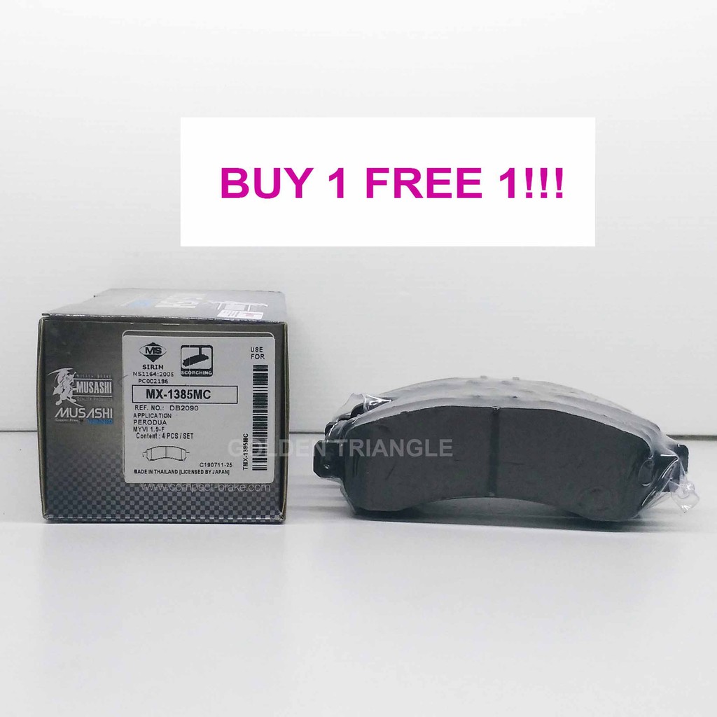 PERODUA MYVI NEW '11, AXIA/ BEZZA MUSASHI WINNER BRAKE PAD 