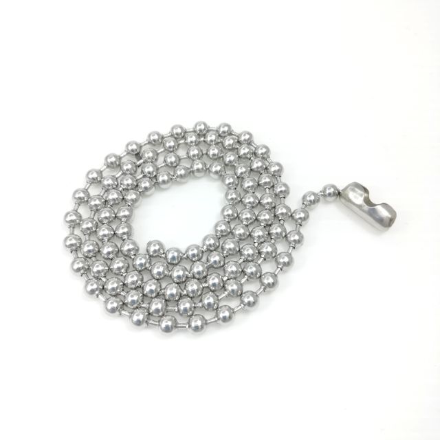 Silver Stainless Steel 4.5mm Ball 24" 60cm Chain Shopee