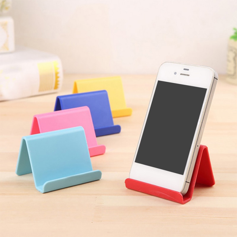 Universal Mini Mobile Phone Desktop Stand Accessory For iPhone Mobile Phone Tablet Holder Solid color Phone Holder