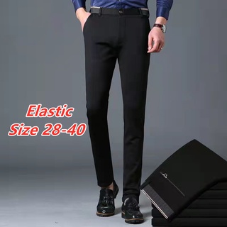 READY STOCK CEO Formal Pants Elastic Smart Men Business Trousers Seluar Slack Lelaki Casual Pant Office Wear Clothing Bottom