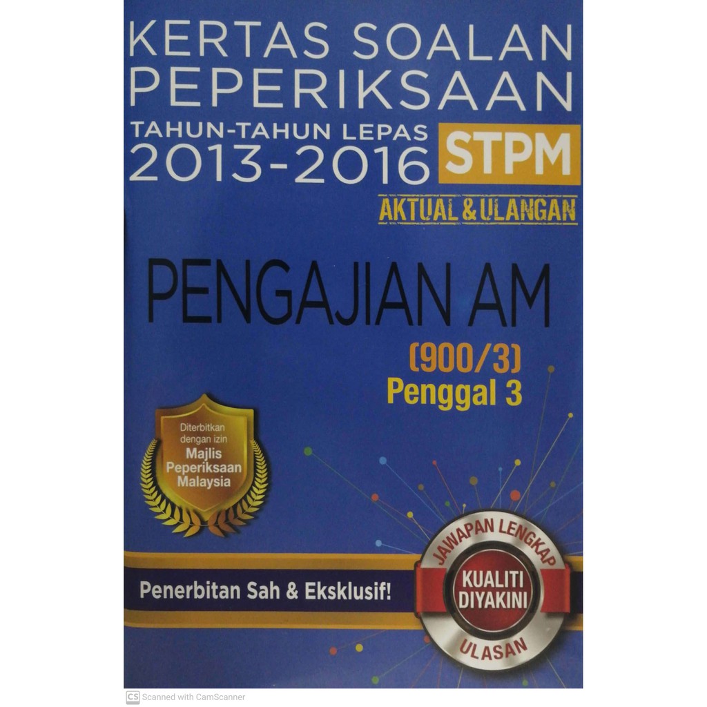 Stpm Pengajian Am Kertas Soalan Peperiksaan Penggal 3 2013 2016 Shopee Malaysia