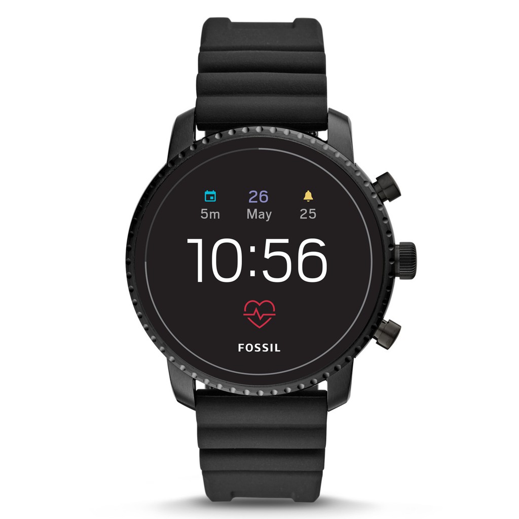 Fossil Gen 4 Smartwatch - Explorist HR Black Silicone ...