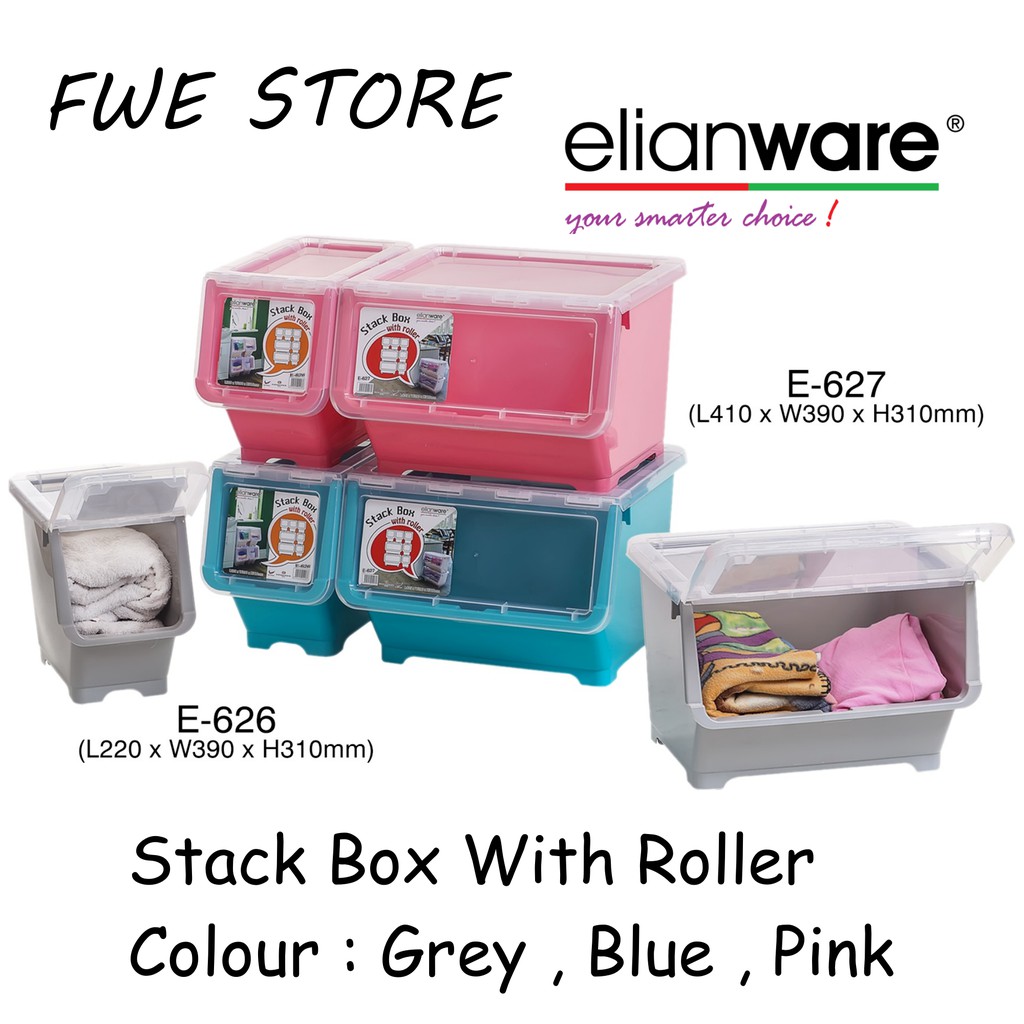 Elianware Stack Box With Roller Storage Box Storage Cabinet