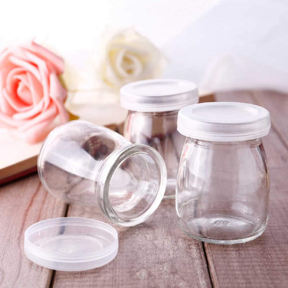 Ready Stock Pudding Jar 100ml Jar Jelly Glass Yogurt Maker Dessert Jar Cup Glass Bottle 布丁瓶 小瓶子 Guzzi Herbs