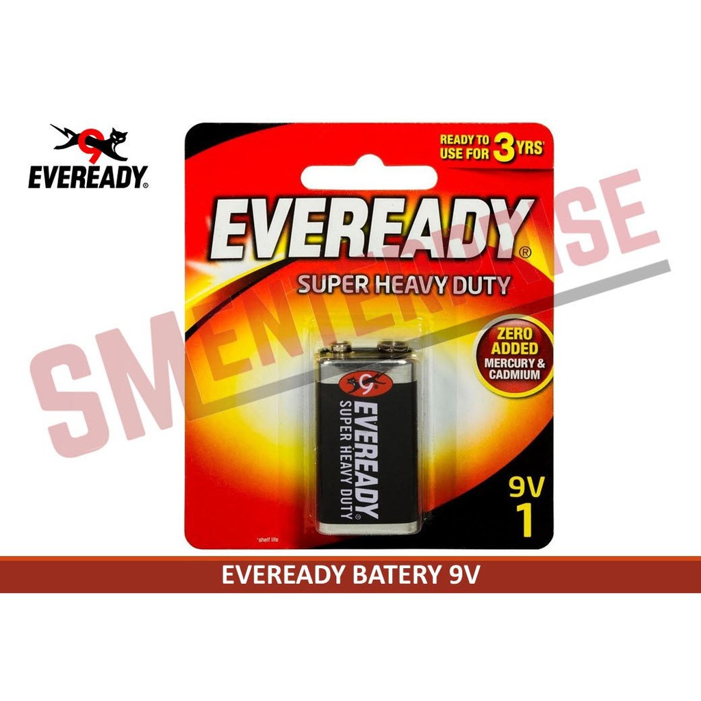 Eveready Battery 9V Super Heavy Duty Battery Shopee Malaysia