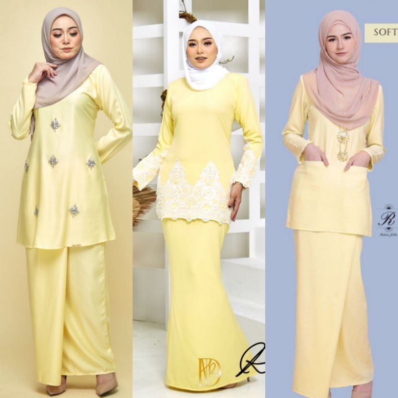  Baju Kurung Kuning Pastel malaybicycle