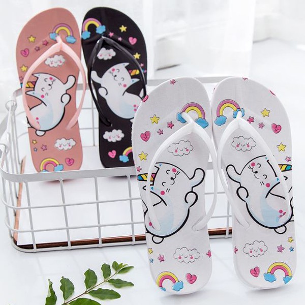 unicorn flip flops