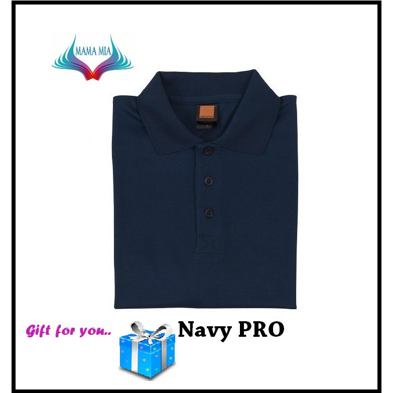  Baju  Kolar Sukan Polo  Tee JERSEY OREN  SPORT QD06 Navy 