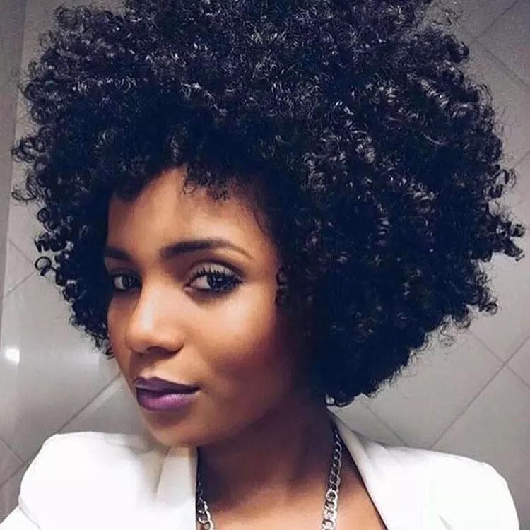 Wig Ladies Short Hair Fluffy Wholesale African Black European And