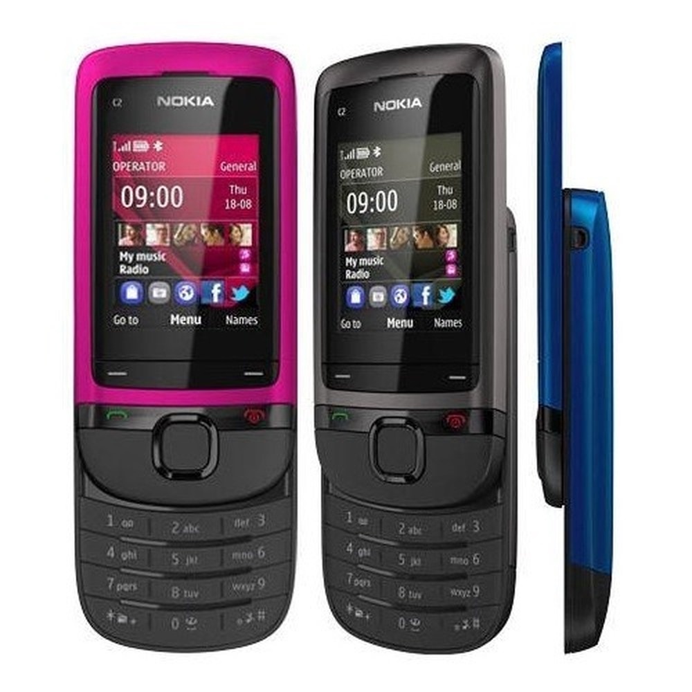 HOT SALE NOKIA C2-05 Classic Mobile Phone Handphone Nokia Original Unlocked 3G Slide Cell Phone