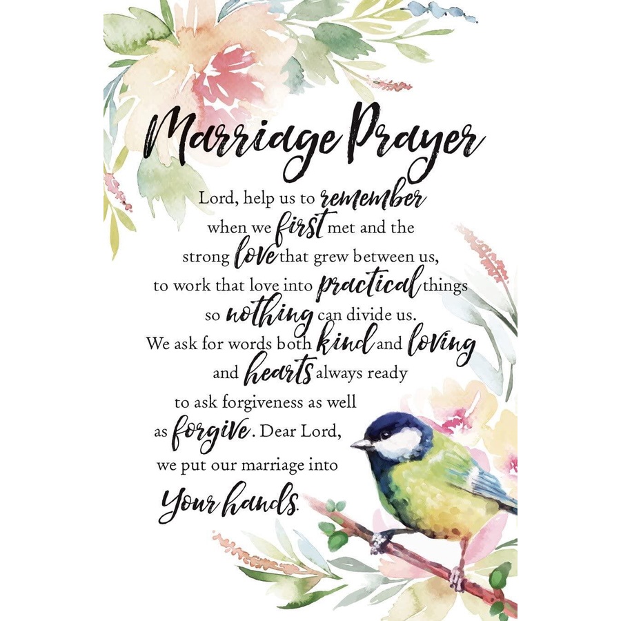 Marriage Prayer Oil Painting Wall Decoration And Inspirational Heart Quotation Elegant Vertical Frame Room Poster Christian Family Religious House