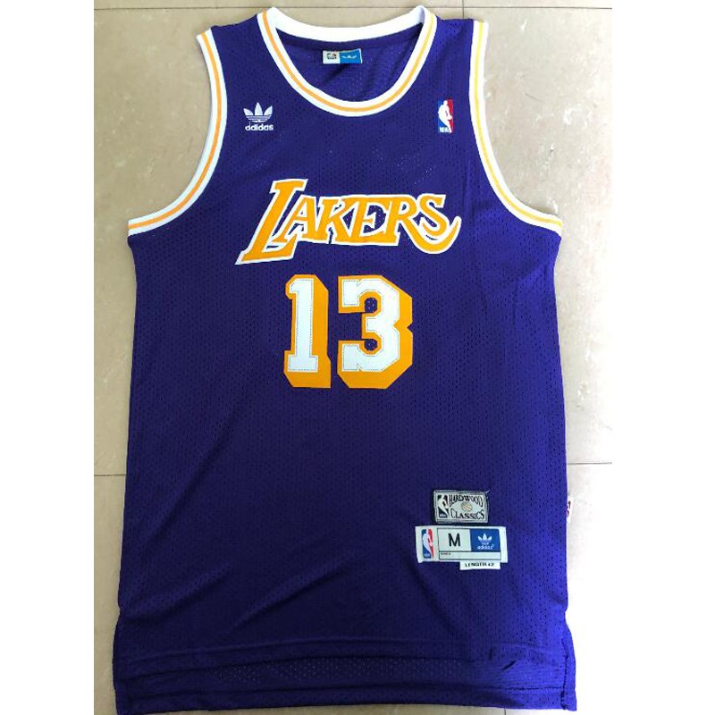 wilt chamberlain purple lakers jersey