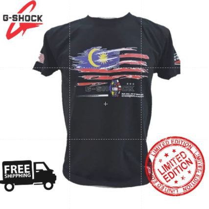 🔥HOT DEALS!!!🔥 T-Shirt Casio G-Shock Bendera Malaysia / Baju T 