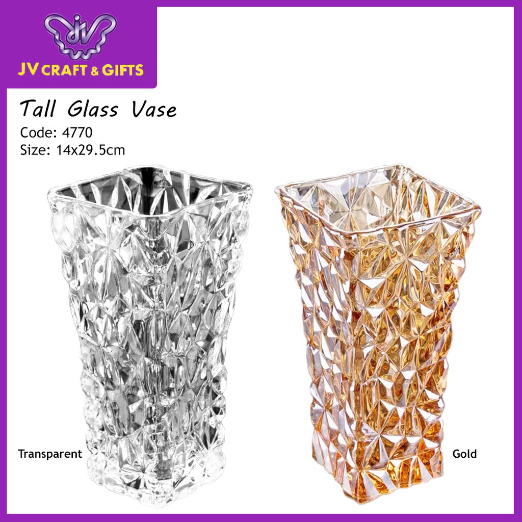 Glassware Flower Vase Flora Pasu Kaca Pasu Bunga  