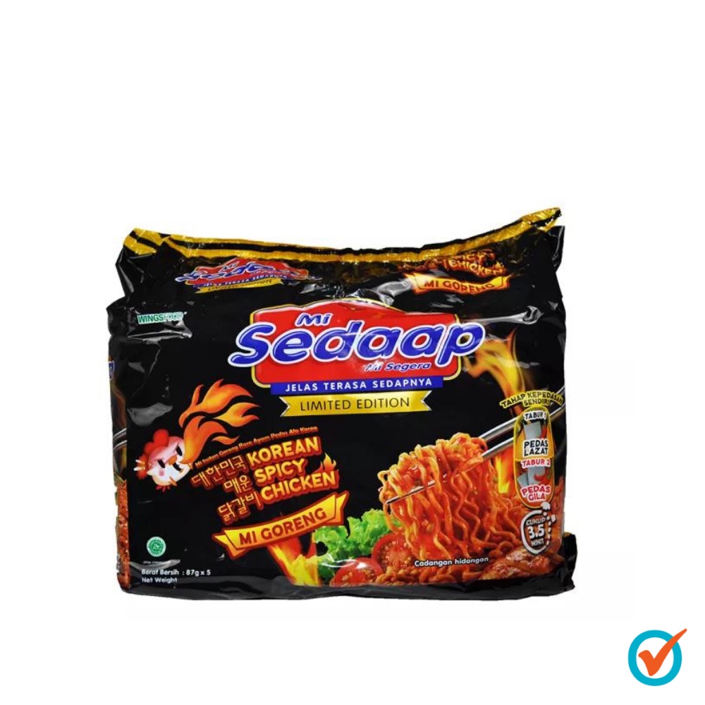 Mi Sedaap Korean 87g 5s Spicy Chicken [exp 13 Aug 2022] Shopee Malaysia