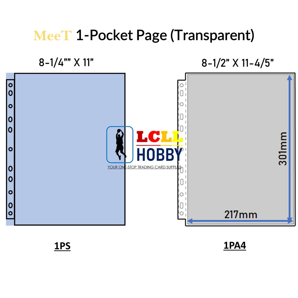 Meet 1 Pocket Transparent Pages 214 280 217 301 Shopee Malaysia