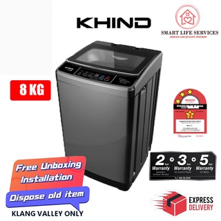 【LOWEST PRICE】Khind Fully Auto Washing Machine WM100A (10KG) WM80A (8KG) WM120A (12KG) MESIN BASUH 洗衣机 KLANG VALLEY