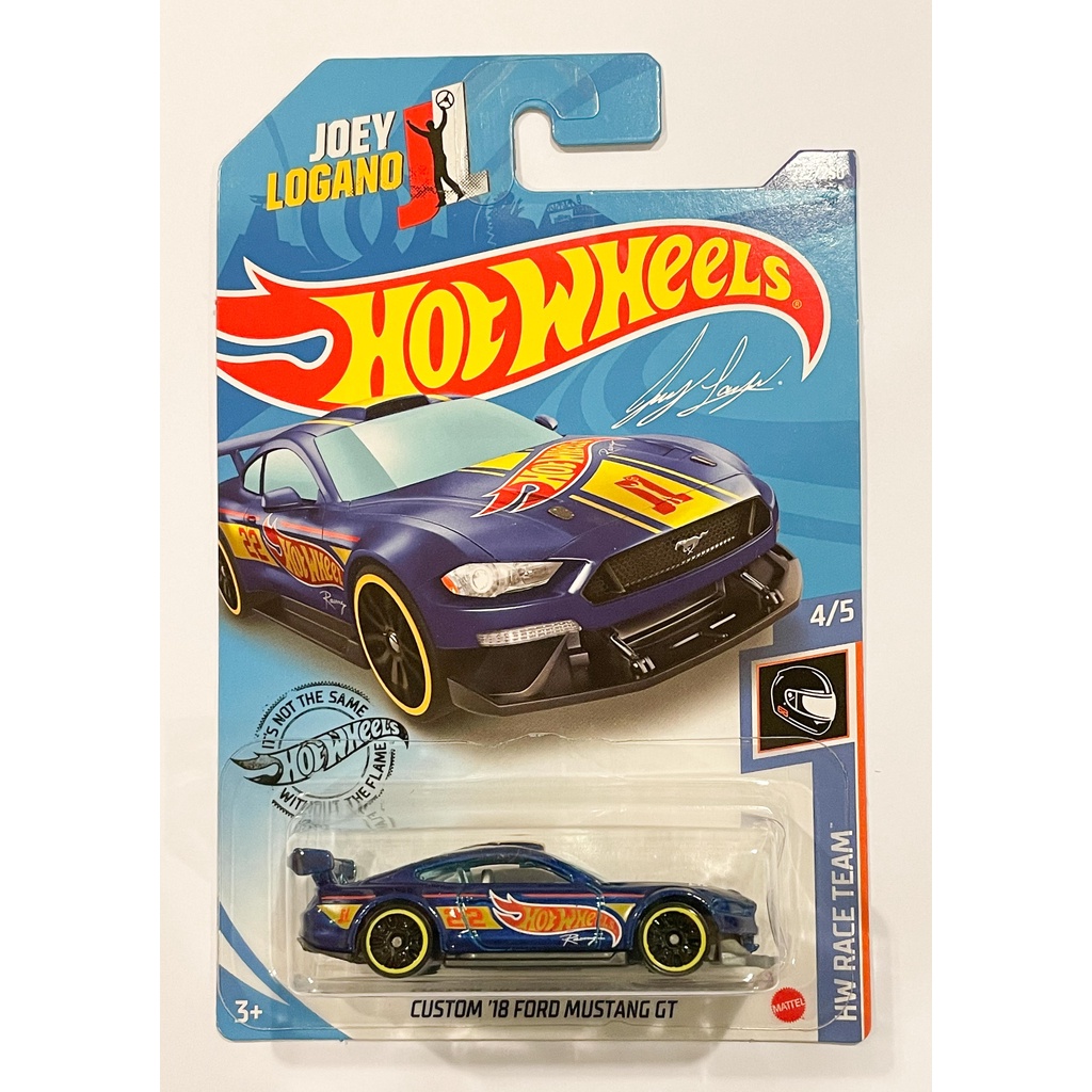 hot wheels custom 18 ford mustang gt joey logano