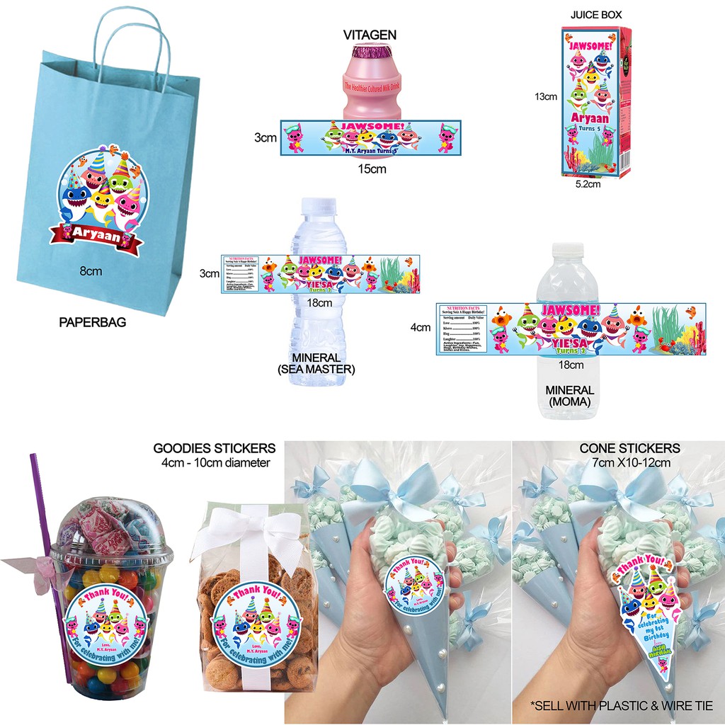 10pcs Customize Theme Name Stickers For Goodies Bag Mineral Bottle Or Vitagen Shopee Malaysia - 24 roblox birthday sticker labels for bag lollipop party