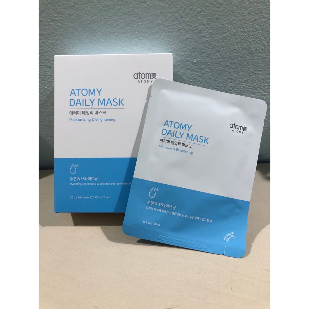 Buy Atomy Daily Mask Moisture Brightening 艾多美每日亮白水嫩面膜 10sheets Seetracker Malaysia