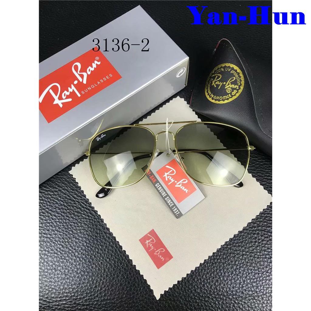 Rayban Aviator Sunglasses 3025 W0879 Gunmetal Green G 15 Medium Size 58 Mm Shopee Malaysia