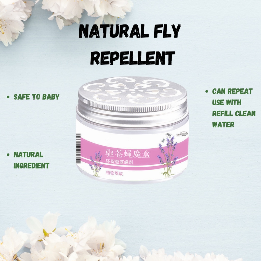 Natural Fly Repellent/ penghalau lalat semula jadi /safe to baby/植物凝胶液 植物驱苍蝇