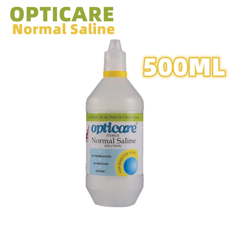 (500ml) Opticare Sterile Normal Saline Solution For Contact Lens Shopee Malaysia