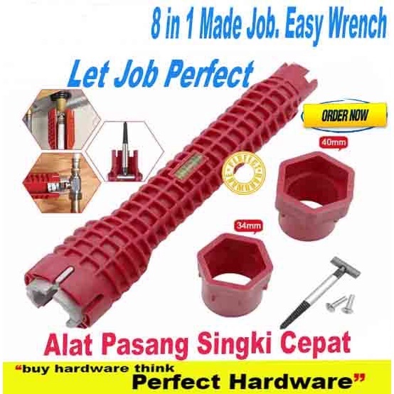 ✨8 In 1✨Made Easy Job Wrench✨Faucet And Sink Installer✨Multifunctional Wrench✨Alat Pasang Singki Senang & Cepat