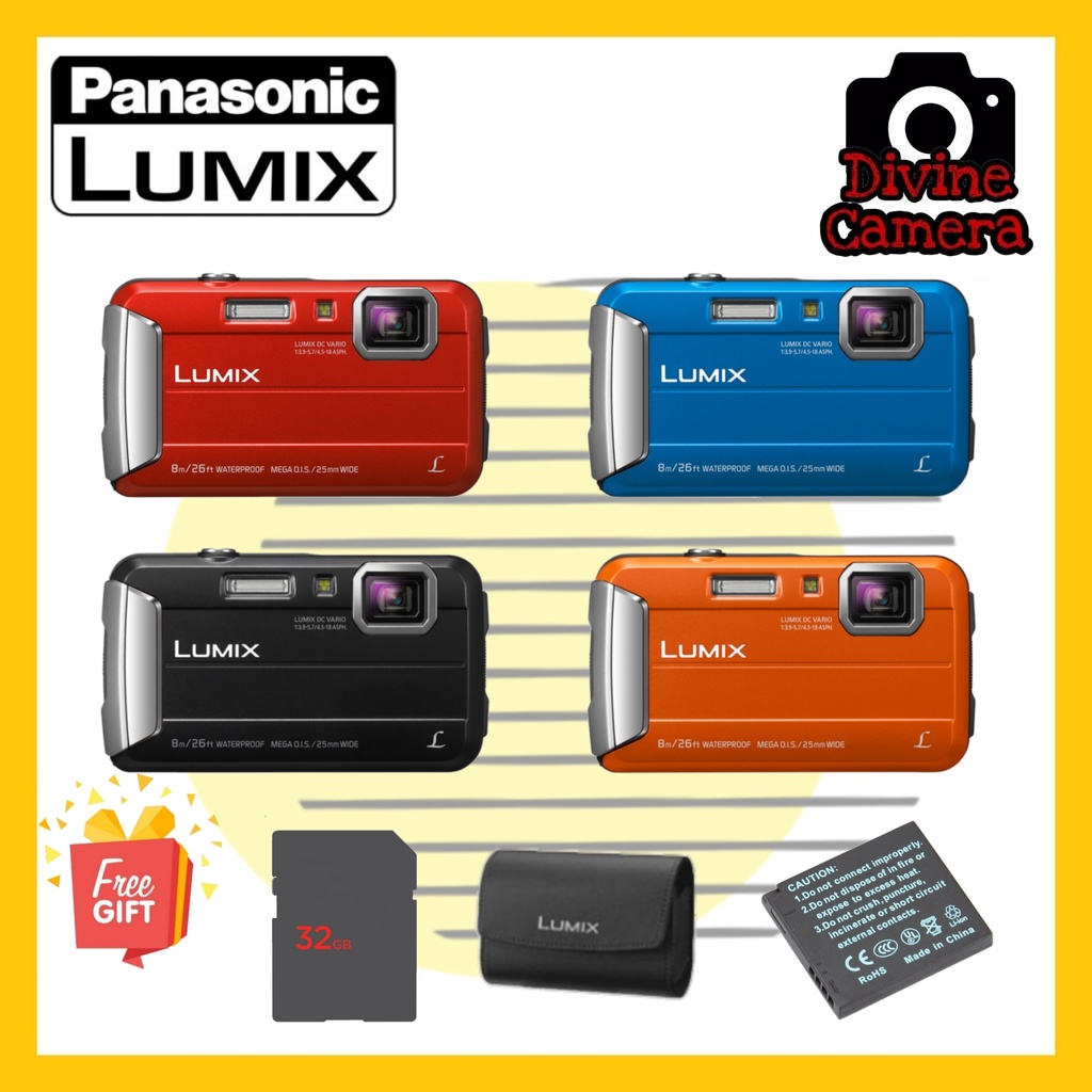 Panasonic Lumix DMCFT30 Digital Camera Waterproof Shockproof FreezeProof DustProof Shopee